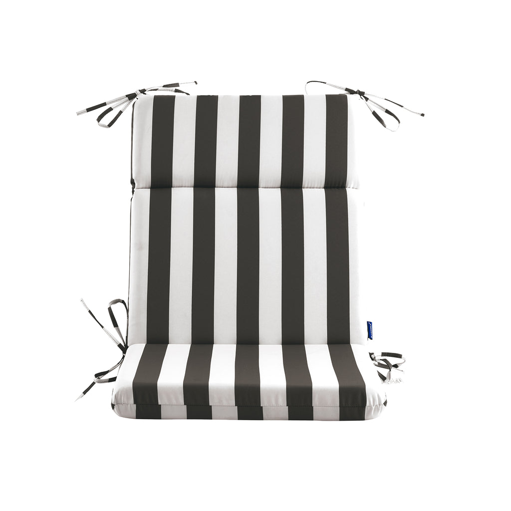 ARTPLAN Outdoor Chair Cushion,Seat & High Back Adirondack Rocking Wicker Chair Lawn Foam Cushion for Patio Furniture,45.5"x21"x3"