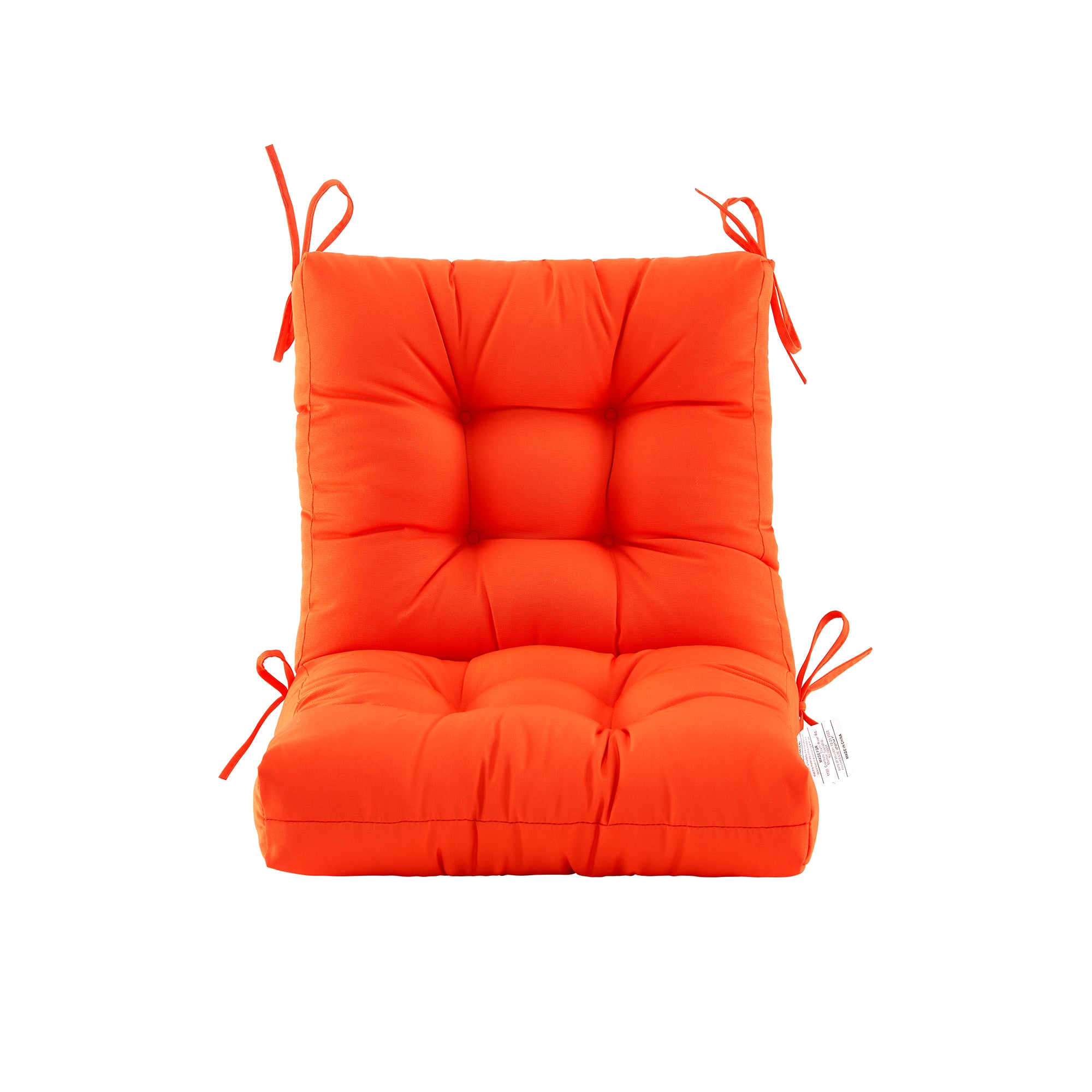 ARTPLAN Outdoor Chair Cushions,40"x20"x4",Low BackTufted Thick Outdoor Wicker Lawn Seat Cushion with Ties for Patio Furniture