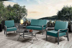 ARTPLAN Outdoor Cushions for Patio Furniture, 24x24x6" Thick Seat Cushion Set, Fade Resistant, Deep Seat Bottom and Back Cushion with Removable Cover