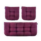 ARTPLAN Outdoor Chair Cushions,3 Piece Loveseat Outdoor Cushions Set,Tufted/Wicker Patio Cushion for Patio Furniture All Weather,44"x19"x5"