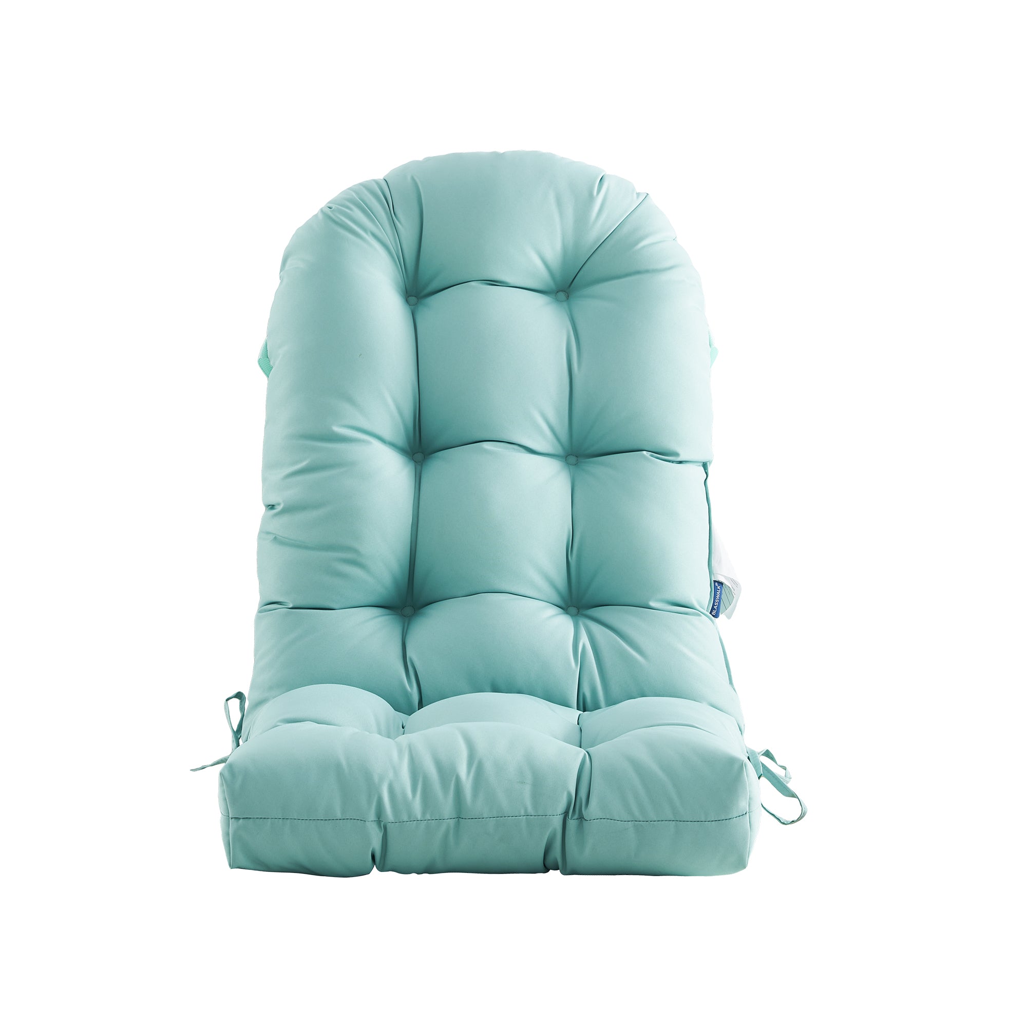 ARTPLAN Outdoor Adirondack Chair Cushion for Patio Furniture,Tufted Thick Seat & Round High Back Rocking Oudoor Colorful Cushion, 48"x21"x4" inches,Fade-Resistant