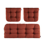 ARTPLAN Outdoor Chair Cushions,3 Piece Loveseat Outdoor Cushions Set,Tufted/Wicker Patio Cushion for Patio Furniture All Weather,44"x19"x5"