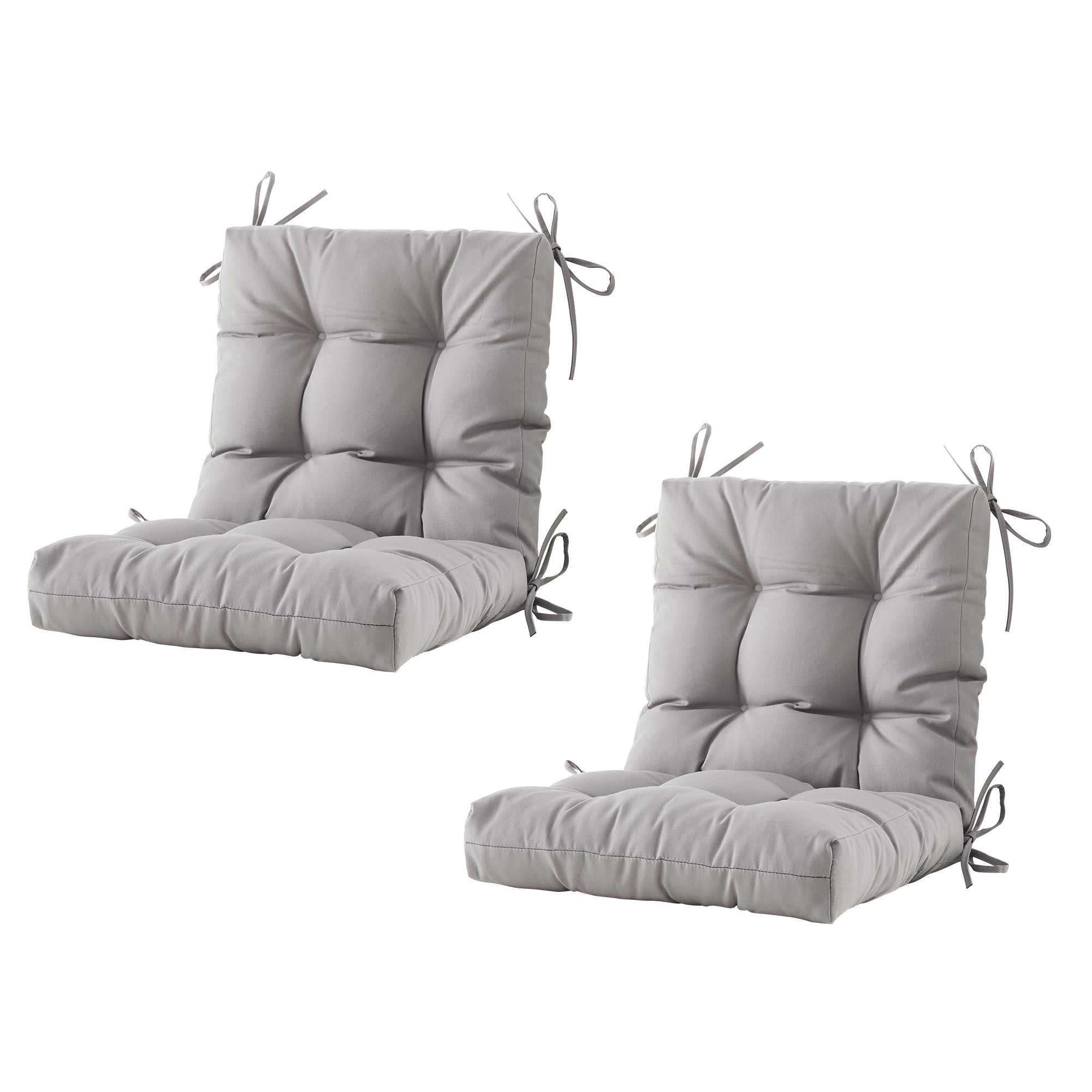 ARTPLAN Outdoor Chair Cushions,40"x20"x4",Low BackTufted Thick Outdoor Wicker Lawn Seat Cushion with Ties for Patio Furniture