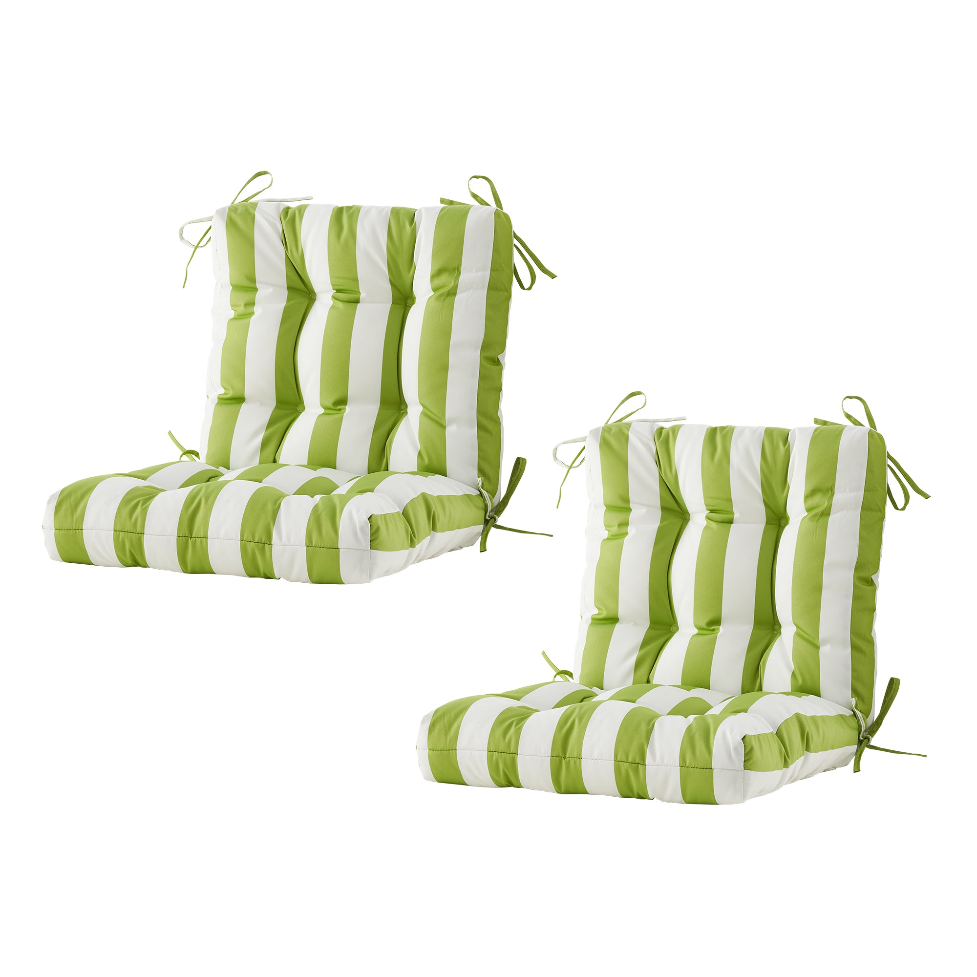 ARTPLAN Outdoor Chair Cushions,40"x20"x4",Low BackTufted Thick Outdoor Wicker Lawn Seat Cushion with Ties for Patio Furniture,Floral