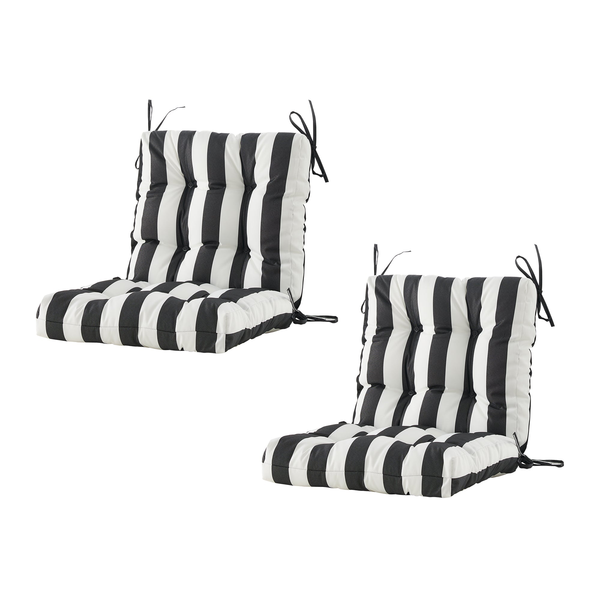 ARTPLAN Outdoor Chair Cushions,40"x20"x4",Low BackTufted Thick Outdoor Wicker Lawn Seat Cushion with Ties for Patio Furniture,Floral