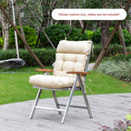 ARTPLAN Adirondack Outdoor Chair Cushion, All Weather Patio Cushion, Wicker Tufted Pillow for Patio Furniture