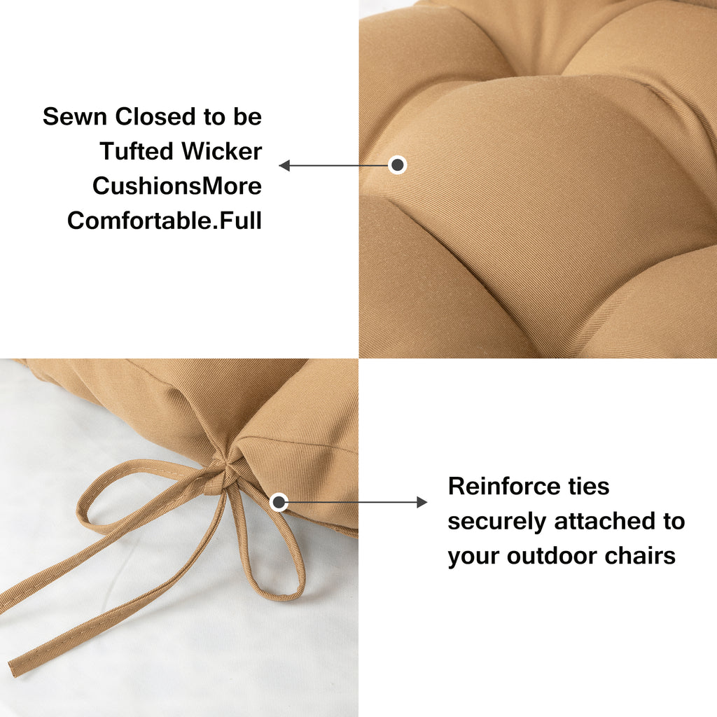 Swing Cushion Replacement, 2-3 Seater Waterproof Outdoor Bench Pad for Patio, Porch, Garden Furniture - Heavy-Duty Universal Fit