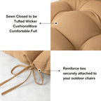 Swing Cushion Replacement, 2-3 Seater Waterproof Outdoor Bench Pad for Patio, Porch, Garden Furniture - Heavy-Duty Universal Fit