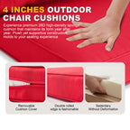 ARTPLAN Patio Bench Cushions Set of 5, Outdoor Sofa Cushions | All-Weather Fabric | Lumbar Support Pillows | Waterproof & Fade-Resistant for Sectionals
