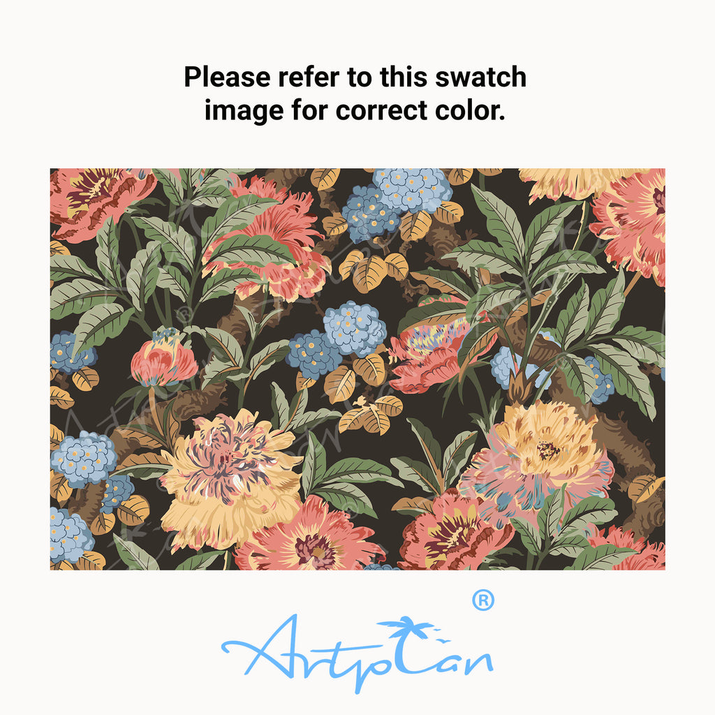 ARTPLAN Patio Chair Cushions Combined Seat and Back,Tufted Outdoor Swivel Chair Cushion with Tie,40"x20"x4",Floral