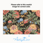 ARTPLAN Patio Chair Cushions Combined Seat and Back,Tufted Outdoor Swivel Chair Cushion with Tie,40"x20"x4",Floral