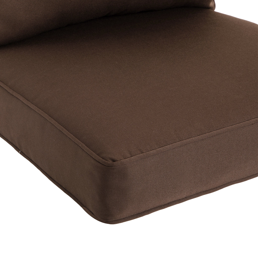 ARTPLAN 2-Piece Deep Seat Cushion Set with Backrest - Multiple Colors | All-Weather Outdoor Sofa Cushions for Sectionals & Patio Conversation Sets