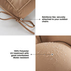 ARTPLAN Outdoor Seat Cushions,Pack of 2 Tufted  Patio Chair Pads 19x19x5 Inches Square Foam for Dining Chair