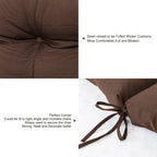 ARTPLAN Adirondack Outdoor Chair Cushion, All Weather Patio Cushion, Wicker Tufted Pillow for Patio Furniture