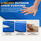 ARTPLAN Patio Bench Cushions Set of 5, Outdoor Sofa Cushions | All-Weather Fabric | Lumbar Support Pillows | Waterproof & Fade-Resistant for Sectionals