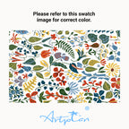 ARTPLAN Patio Chair Cushions Combined Seat and Back,Tufted Outdoor Swivel Chair Cushion with Tie,40"x20"x4",Floral