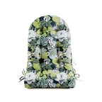 Floral High-Back Seat Cushion - Waterproof Outdoor Adirondack Chair Cushion for Patio Furniture with Tie, Vibrant Patterns, Premium Elastic Padding, Multi-Scenario Use