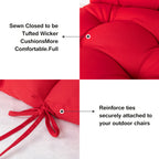 Swing Cushion Replacement, 2-3 Seater Waterproof Outdoor Bench Pad for Patio, Porch, Garden Furniture - Heavy-Duty Universal Fit