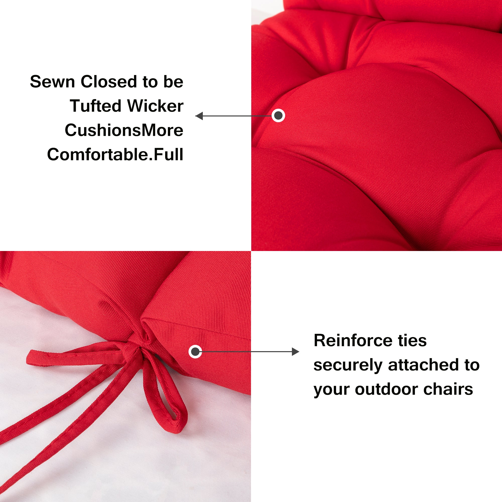 Swing Cushion Replacement, 2-3 Seater Waterproof Outdoor Bench Pad for Patio, Porch, Garden Furniture - Heavy-Duty Universal Fit