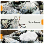 3 Pieces Outdoor Chair Cushions Set–Waterproof Tufted Cushions with Ties for Patio coversation, Loveseat & Bench, 44"x19"x5" UV-Resistant & Fade-Proof with Premium Polyester Filled