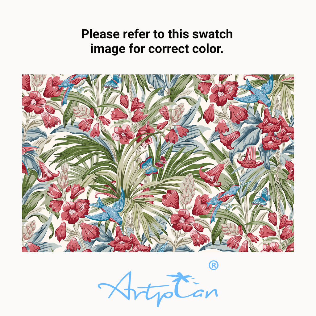 ARTPLAN Patio Chair Cushions Combined Seat and Back,Tufted Outdoor Swivel Chair Cushion with Tie,40"x20"x4"，Floral