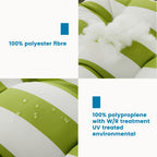 ARTPLAN Outdoor Chair Cushions,3 Piece Loveseat Outdoor Cushions Set,Tufted/Wicker Patio Cushion for Patio Furniture All Weather,44"x19"x5"