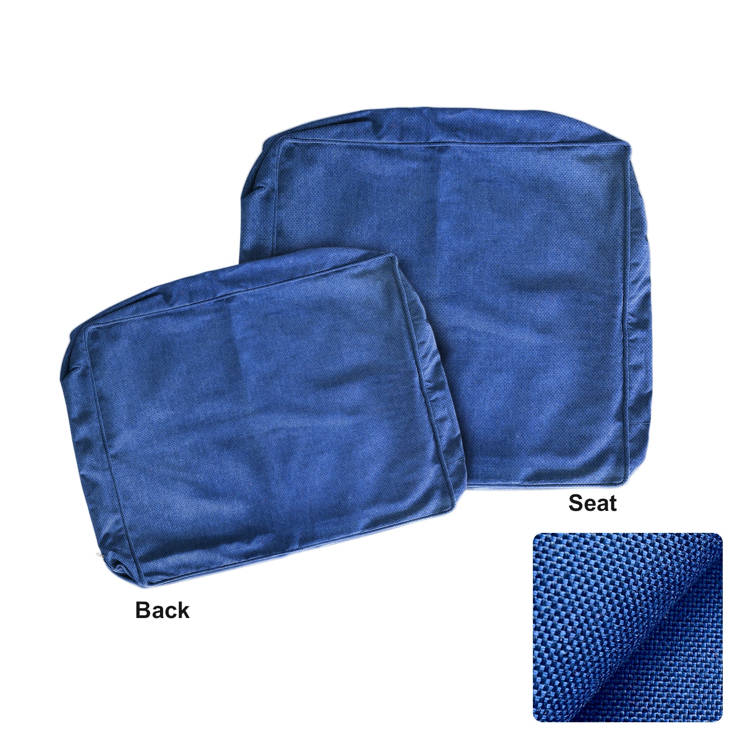 ARTPLAN Outdoor Deep Seat Slipcovers，Set of 2 24x24x6" 18x24 Olefin,Square Outdoor Cushion Cover, for Patio Funiture