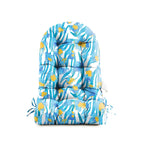Floral High-Back Seat Cushion - Waterproof Outdoor Adirondack Chair Cushion for Patio Furniture with Tie, Vibrant Patterns, Premium Elastic Padding, Multi-Scenario Use