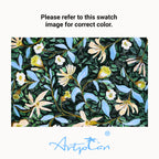 ARTPLAN Patio Chair Cushions Combined Seat and Back,Tufted Outdoor Swivel Chair Cushion with Tie,40"x20"x4",Floral