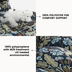 ARTPLAN Outdoor 48 Inch Bench Cushion Tufted for Outdoor Furniture, 48"x18"x4" Wicker Patio Loveseat Cushion All Weather