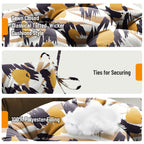 3 Pieces Outdoor Chair Cushions Set–Waterproof Tufted Cushions with Ties for Patio coversation, Loveseat & Bench, 44"x19"x5" UV-Resistant & Fade-Proof with Premium Polyester Filled