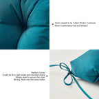 ARTPLAN Adirondack Outdoor Chair Cushion, All Weather Patio Cushion, Wicker Tufted Pillow for Patio Furniture