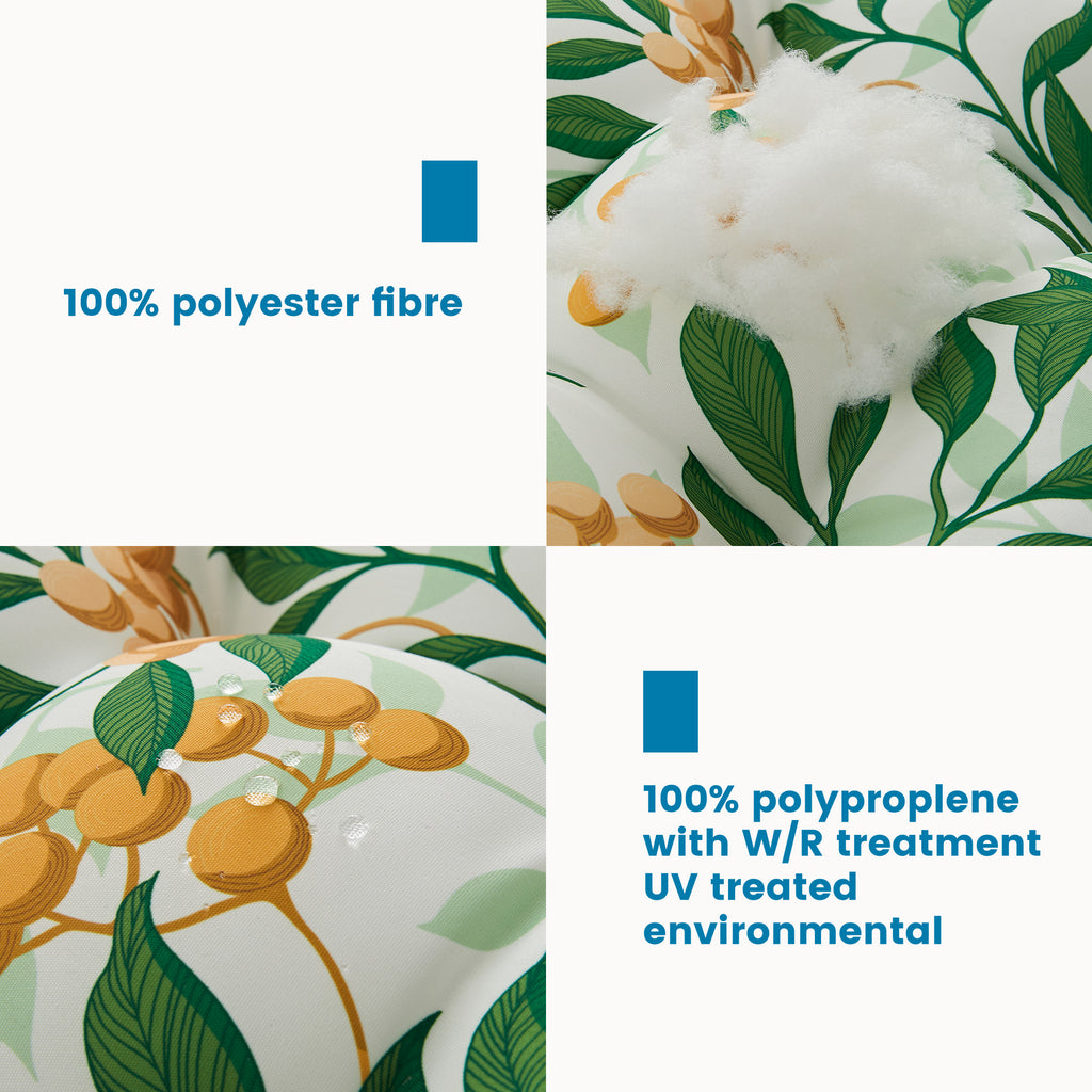 ARTPLAN Outdoor Chair Cushions,3 Piece Loveseat Outdoor Cushions Set,Tufted/Wicker Patio Cushion for Patio Furniture All Weather,44"x19"x5"