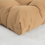 ARTPLANT Outdoor Dinning Seat Pads Cushions with Tie 19"x19"x4",Square Wicker Outdoor Tufted Chair Cushion,Set of 2