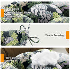 3 Pieces Outdoor Chair Cushions Set–Waterproof Tufted Cushions with Ties for Patio coversation, Loveseat & Bench, 44"x19"x5" UV-Resistant & Fade-Proof with Premium Polyester Filled