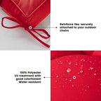 ARTPLAN Outdoor Seat Cushions,Pack of 2 Tufted  Patio Chair Pads 19x19x5 Inches Square Foam for Dining Chair