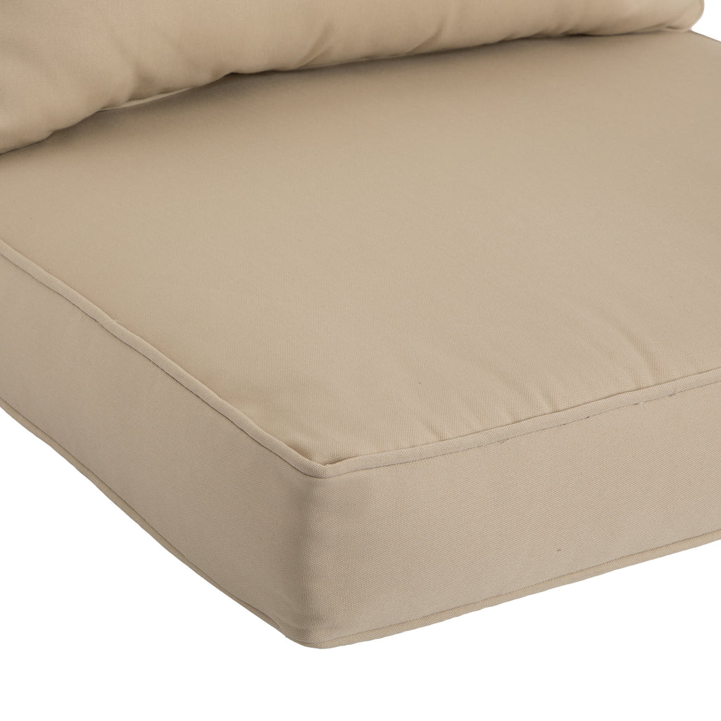 ARTPLAN 2-Piece Deep Seat Cushion Set with Backrest - Multiple Colors | All-Weather Outdoor Sofa Cushions for Sectionals & Patio Conversation Sets