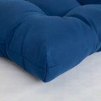 ARTPLAN All Weather Chair Outdoor Cushions Settee Loveseat Bench Cushions Set of 5 Wicker Tufted Pillow for Patio Outdoor Furniture