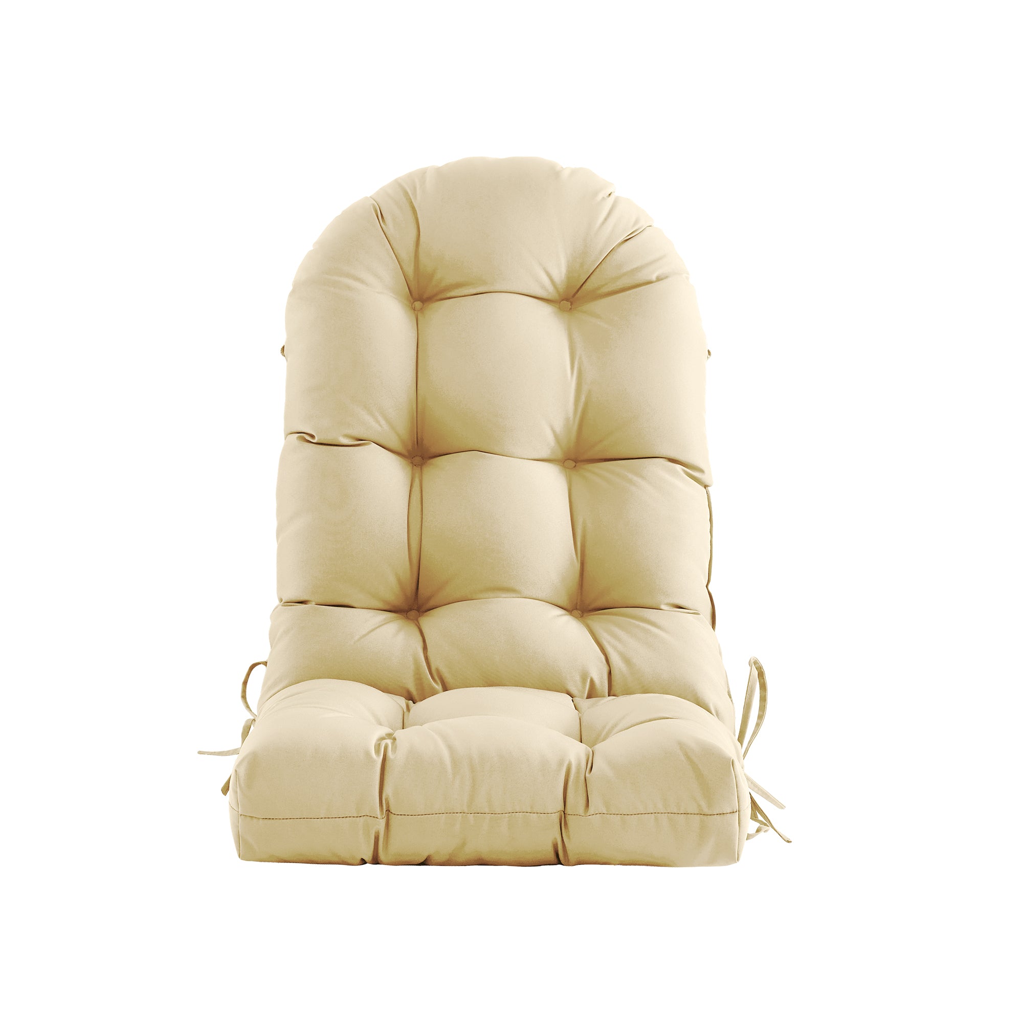 Patio Rocking Chair Cushion with Ties,48"x21"x4" Water Resistant Polyester High Back Replacement Pad, Thick Filled Outdoor Patio Cushions for Porch Deck Balcony Garden Seating