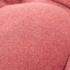 Artplan Outdoor Cushions Wicker Tufted Pillow with Back for Outdoor Furniture, Rocking Chair Cushion Premium Tufted Pads Set of Upper and Lower with Ties