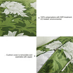 ARTPLAN Patio Bench Cushions Set of 5, Outdoor Sofa Cushions | All-Weather Fabric | Lumbar Support Pillows | Waterproof & Fade-Resistant for Sectionals