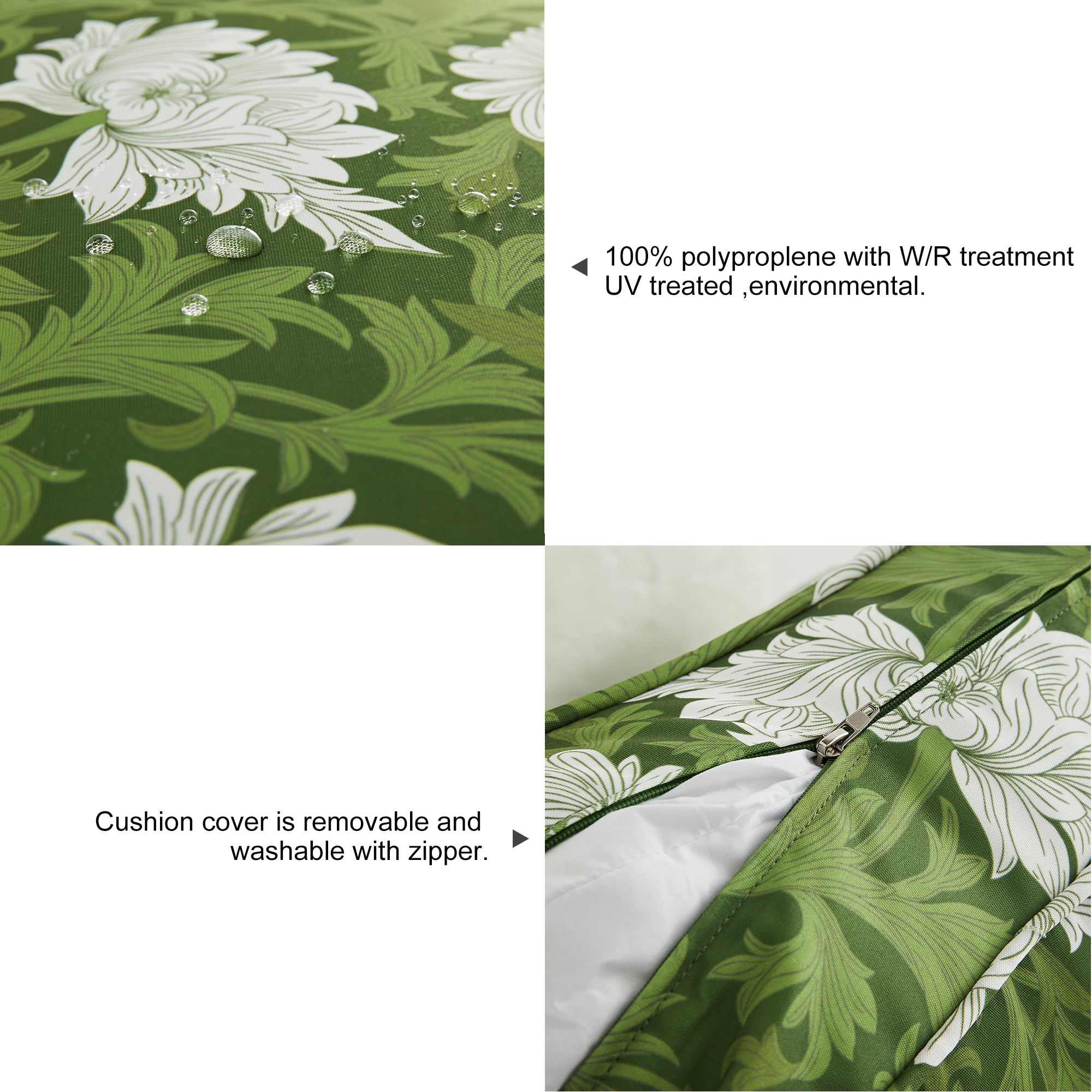 ARTPLAN Patio Bench Cushions Set of 5, Outdoor Sofa Cushions | All-Weather Fabric | Lumbar Support Pillows | Waterproof & Fade-Resistant for Sectionals