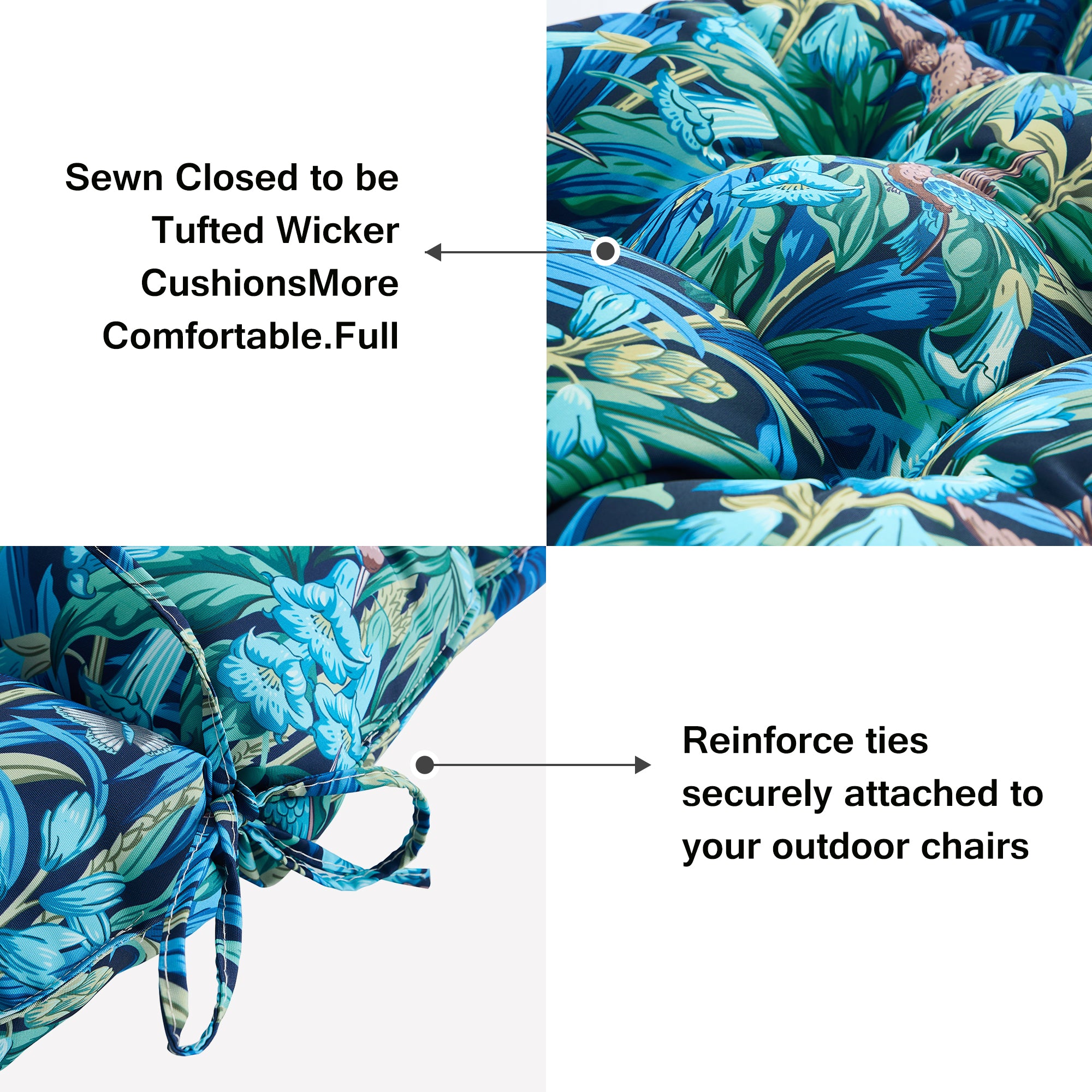 Swing Cushion Replacement for 2-3 Seater Outdoor Bench, 59" Patio Porch Swing Seat Cushion - Heavy-Duty Universal Fit Outdoor Furniture Cushions, Weather-Resistant
