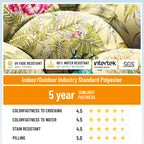3 Pieces Outdoor Chair Cushions Set–Waterproof Tufted Cushions with Ties for Patio coversation, Loveseat & Bench, 44"x19"x5" UV-Resistant & Fade-Proof with Premium Polyester Filled
