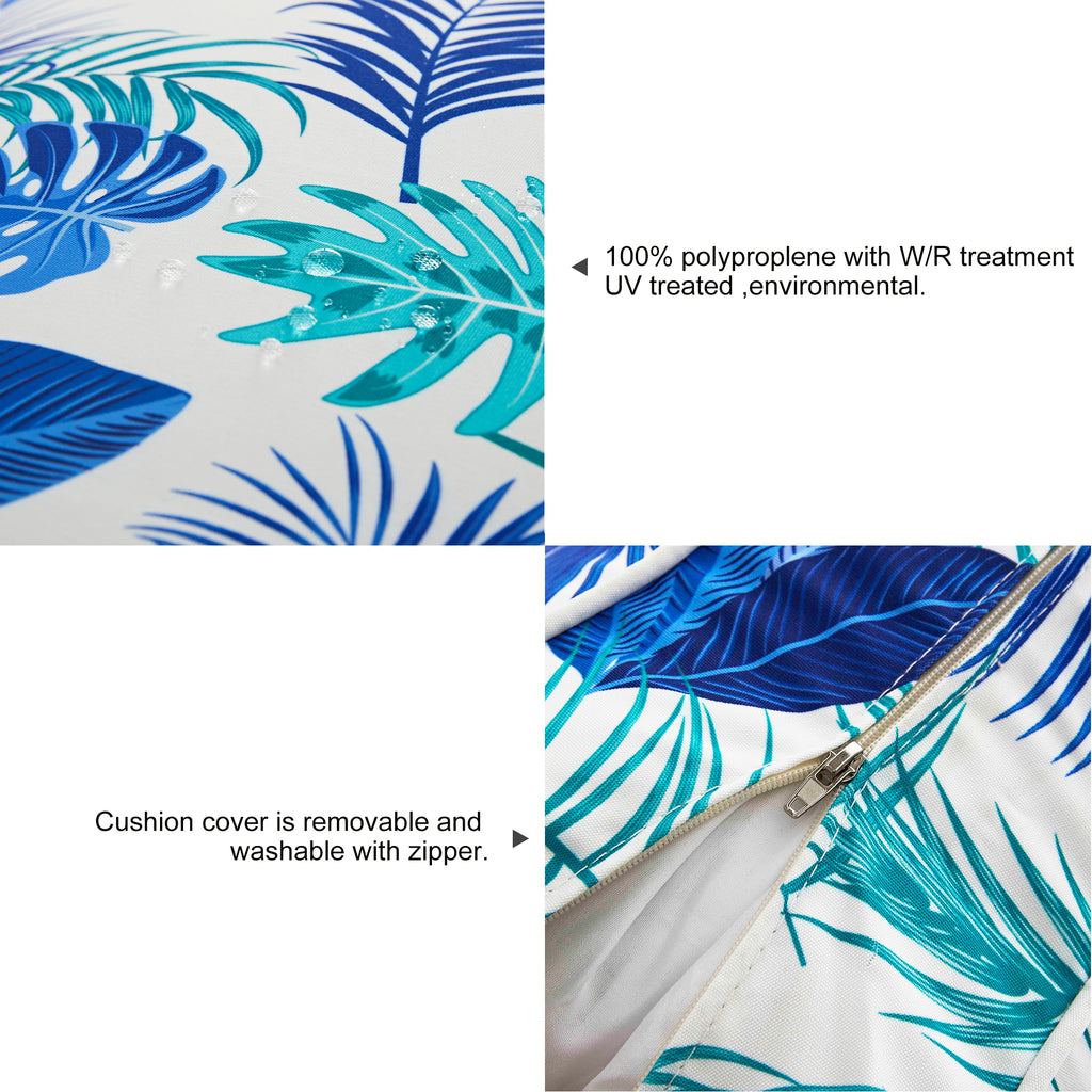 ARTPLAN Patio Bench Cushions Set of 5, Outdoor Sofa Cushions | All-Weather Fabric | Lumbar Support Pillows | Waterproof & Fade-Resistant for Sectionals