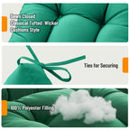 Outdoor Chaise Lounge Chair Cushion 72 x 22 x 4 Inches 100% Waterproof Polyester Patio Pool Lounge Chair Cushion for Outdoor Furniture with Ties
