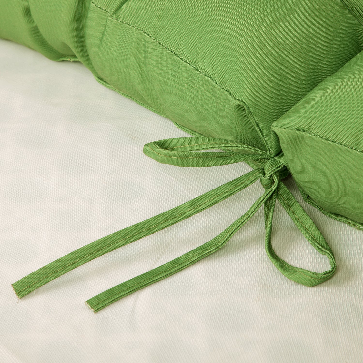 Artplan Outdoor Cushions Wicker Tufted Pillow with Back for Outdoor Furniture, Rocking Chair Cushion Premium Tufted Pads Set of Upper and Lower with Ties