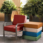 ARTPLAN Outdoor Cushions for Patio Furniture, 24x24x6" Thick Seat Cushion Set, Fade Resistant, Deep Seat Bottom and Back Cushion with Removable Cover