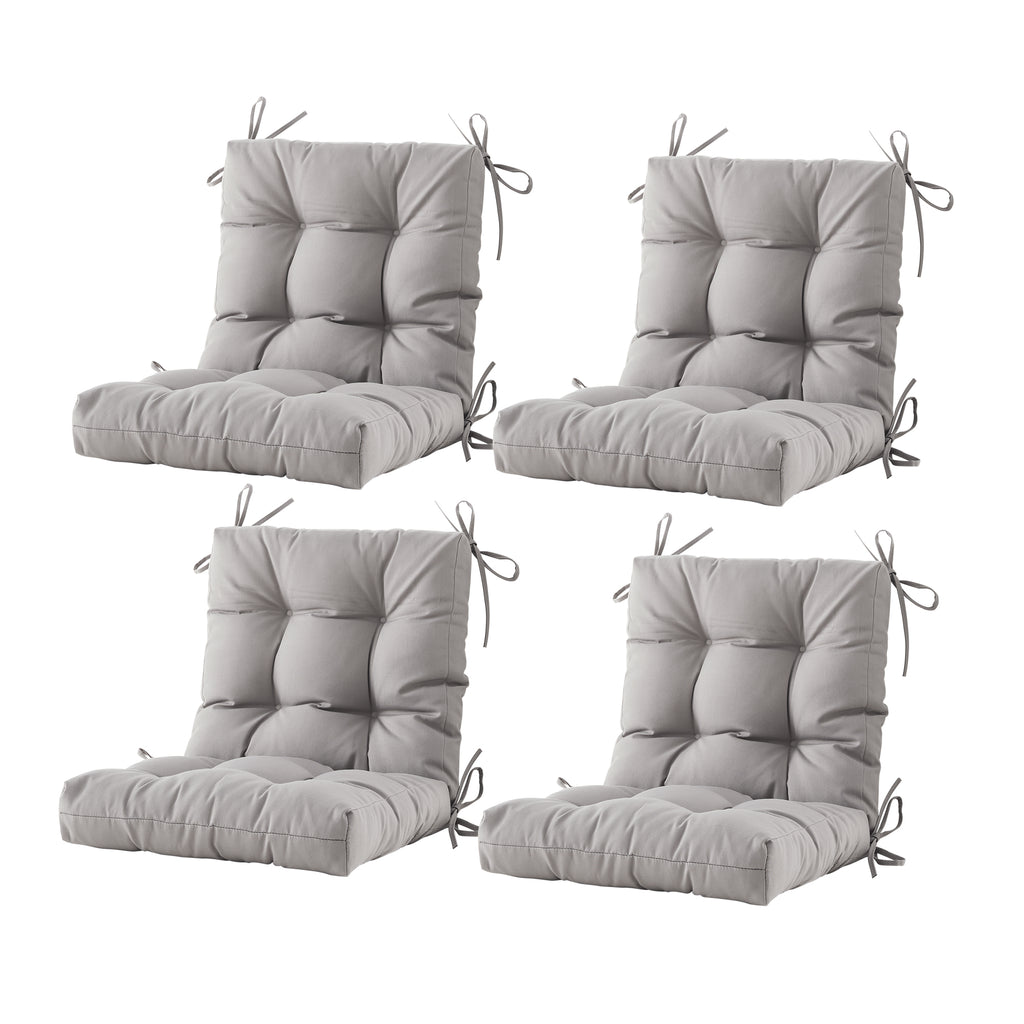 ARTPLAN Outdoor Chair Cushions,40"x20"x4",Low BackTufted Thick Outdoor Wicker Lawn Seat Cushion with Ties for Patio Furniture