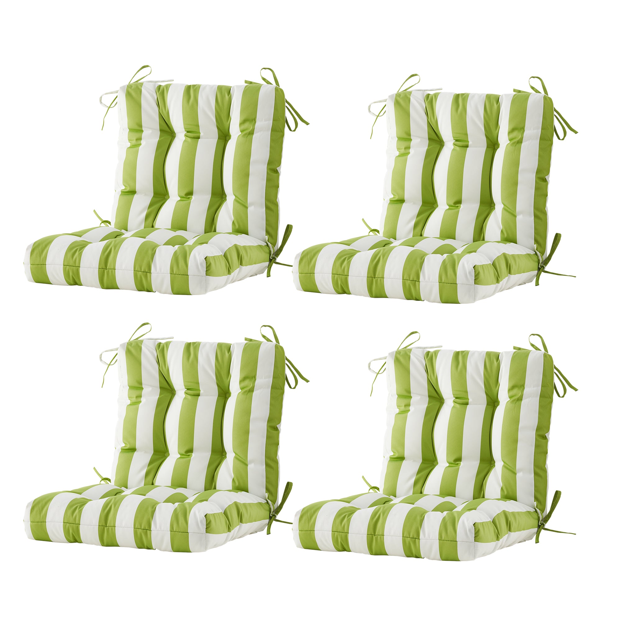 ARTPLAN Outdoor Chair Cushions,40"x20"x4",Low BackTufted Thick Outdoor Wicker Lawn Seat Cushion with Ties for Patio Furniture,Floral